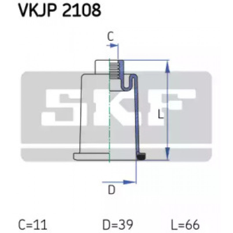 VKJP 2108 SKF - Пильовик привідного валу